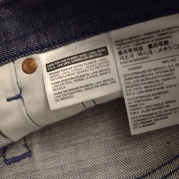 Levi Strauss 501 white oak cone denim mens 38x30 jeans - Picture 3 of 5